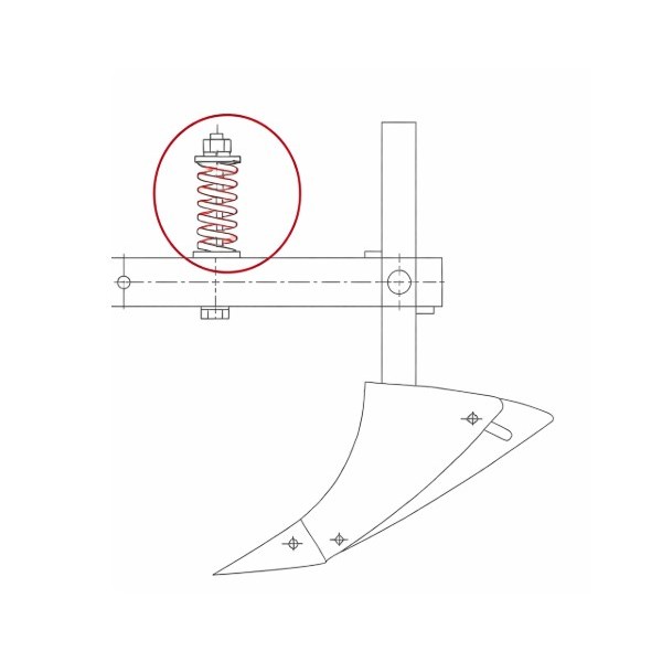 SPRĘŻYNA ZAWIESZENIA SADZARKI  "PLANTER" AKPIL