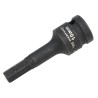 Nasadka udarowa 1 2 , imbusowa 10mm hex H10 ze stali CrMo, Waryński