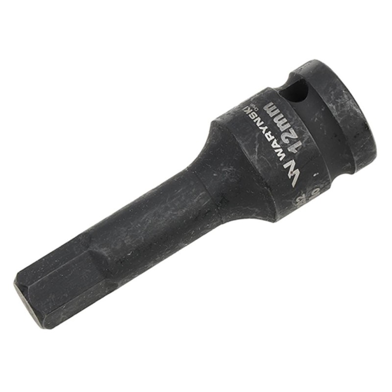 Nasadka udarowa 1 2 , imbusowa 12mm hex H12 ze stali CrMo, Waryński