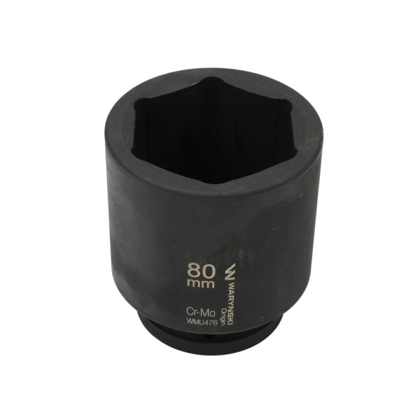 Nasadka udarowa, sześciokątna 1 bardzo długa 80mm CrMo d 125mm, Waryński