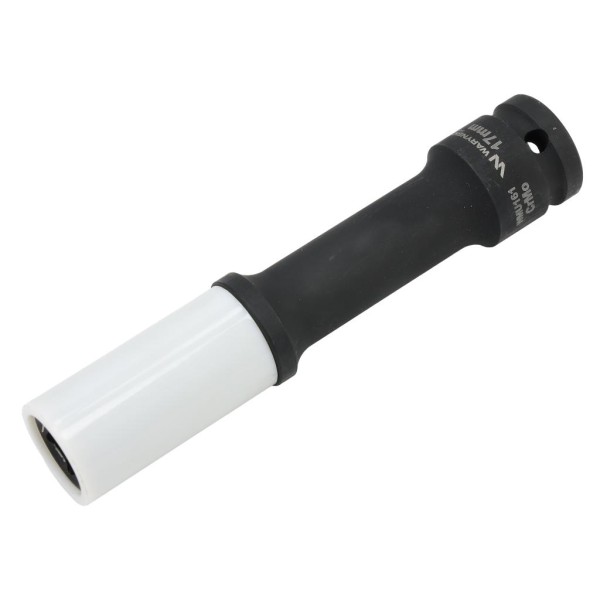 Nasadka udarowa, 1 2 ze stali CrMo 17mm długa 150mm z osłoną z tworzywa do felg aluminiowych