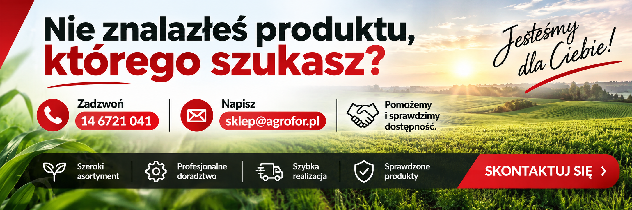 Nie znalazłeś części? Skontaktuj się z AGROFOR – pomożemy dobrać części do ciągników i maszyn rolniczych oraz sprawdzimy ich dostępność.